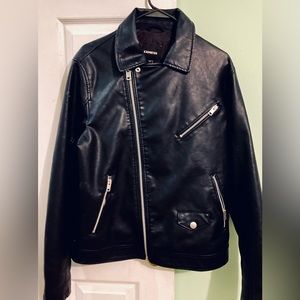 Xpress women’s black leather jacket